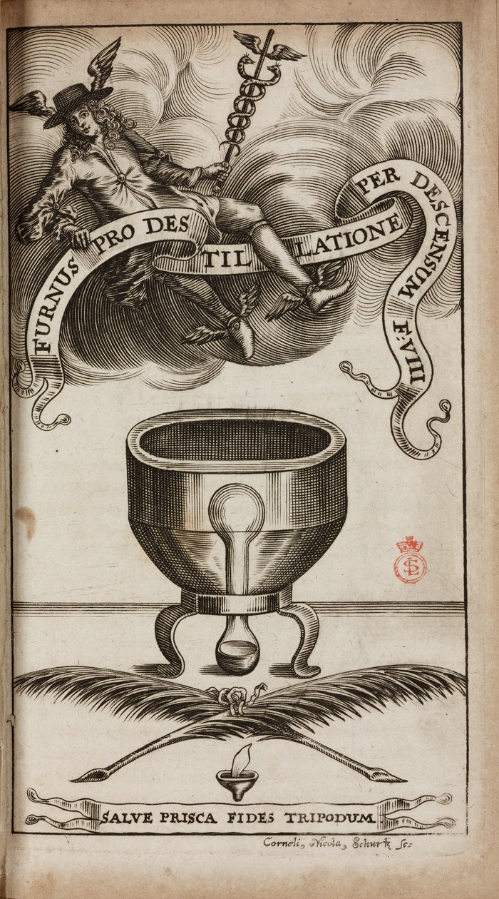 Alchemie & Vroege Chemie Een alchemische distillatieoven door Unbekannt