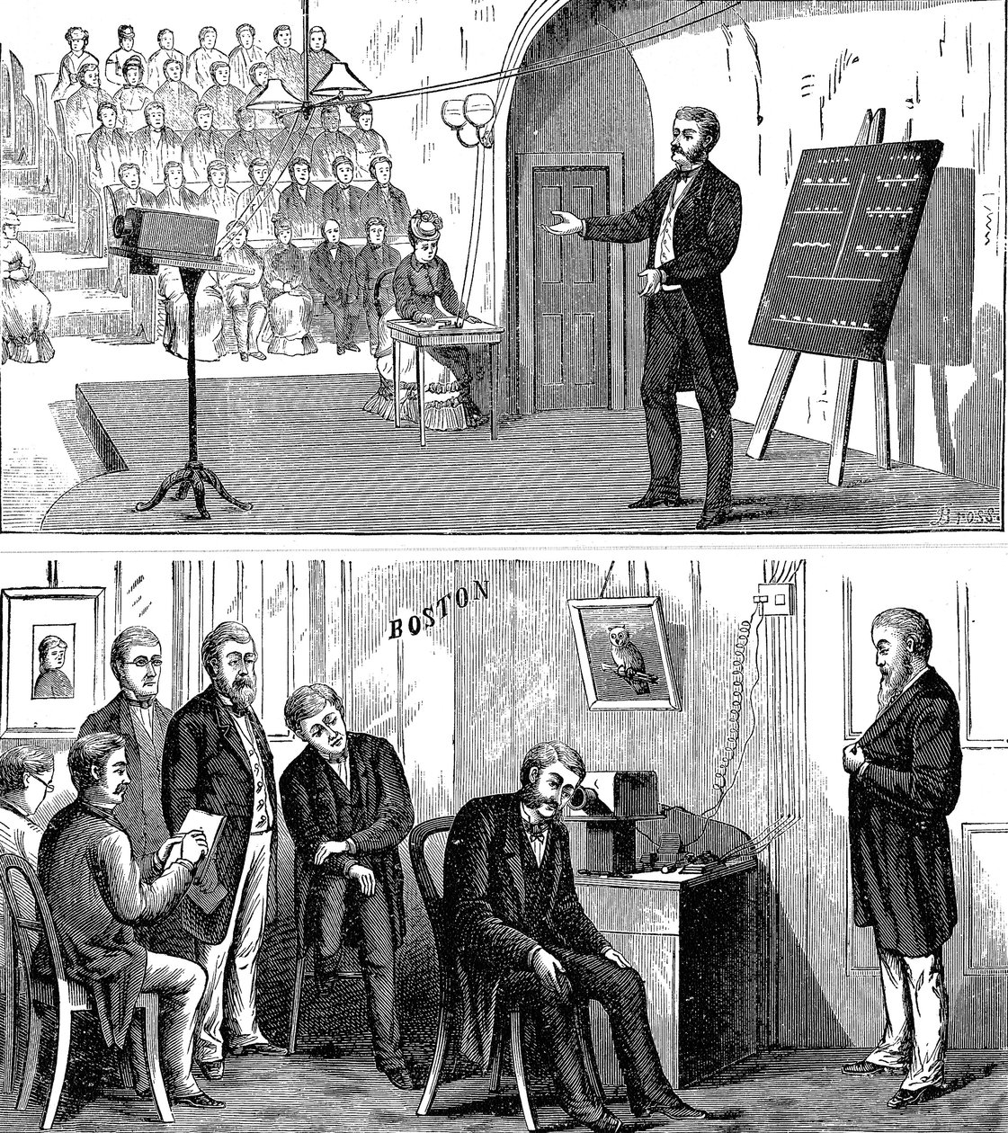 Alexander Graham Bell 1847-1922, Schots-Amerikaanse uitvinder, 1877 1890 door Unbekannt