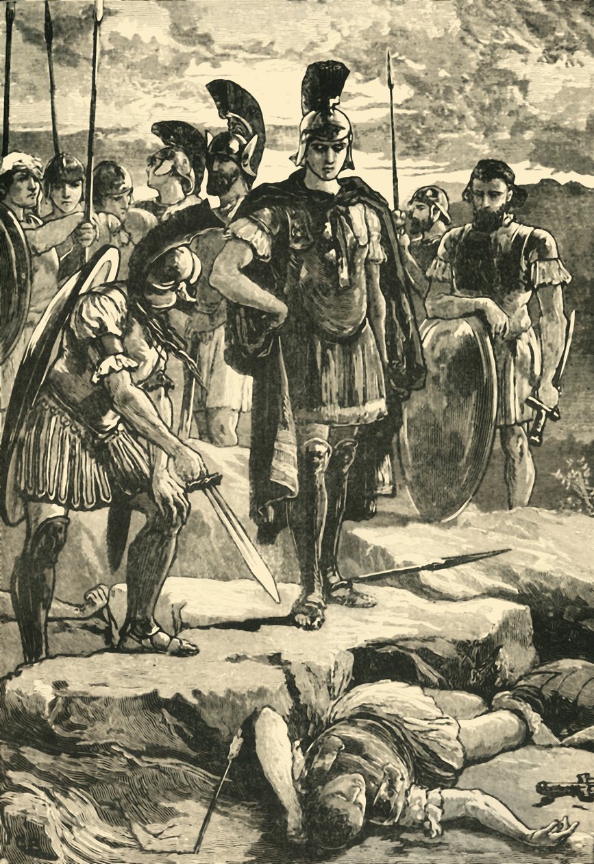 Alexander en het Lichaam van Darius, 1890 door Unbekannt