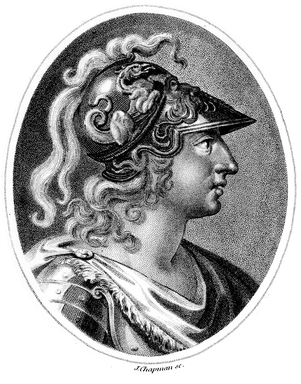 Alexander de Grote 356-323 v.Chr., c1800 door Unbekannt