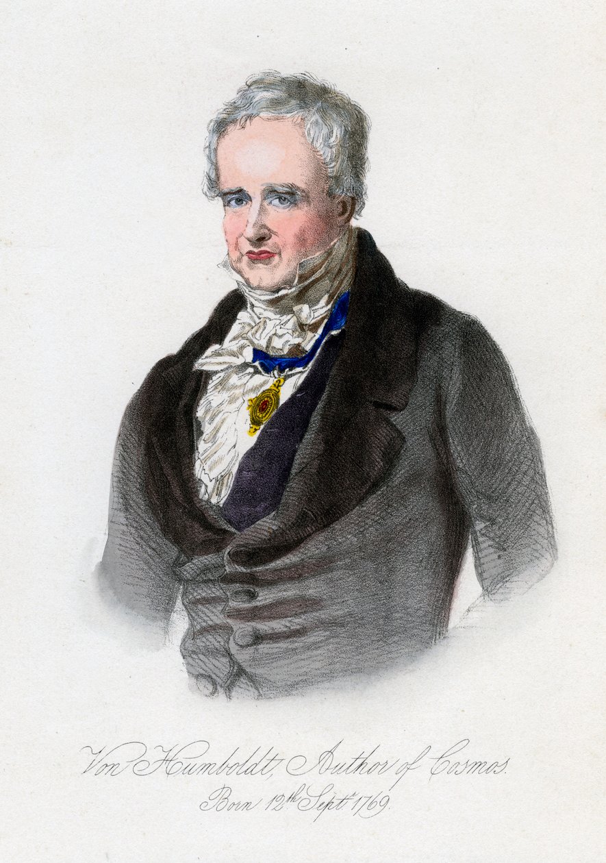 Alexander von Humboldt, Pruisische natuuronderzoeker en ontdekkingsreiziger, 19e eeuw door Unbekannt