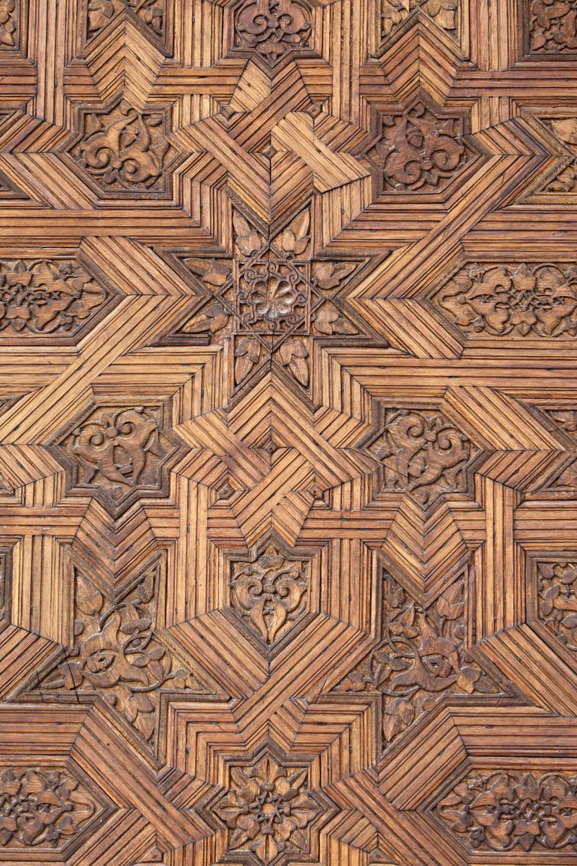 Alhambra - Deur in Nasrid Paleizen, Granada, Spanje door Unbekannt