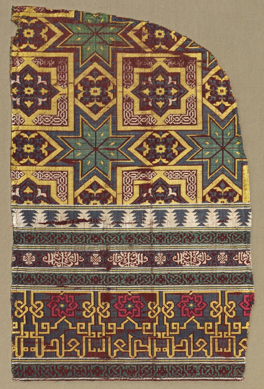 Alhambra hangfragment met versierde banden door Unbekannt
