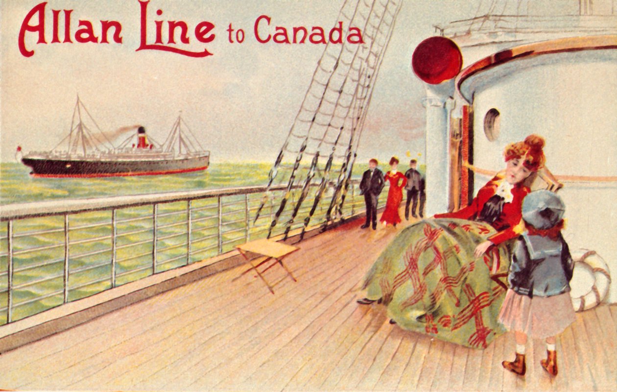 Allan Line naar Canada, ca. 1900 door Unbekannt