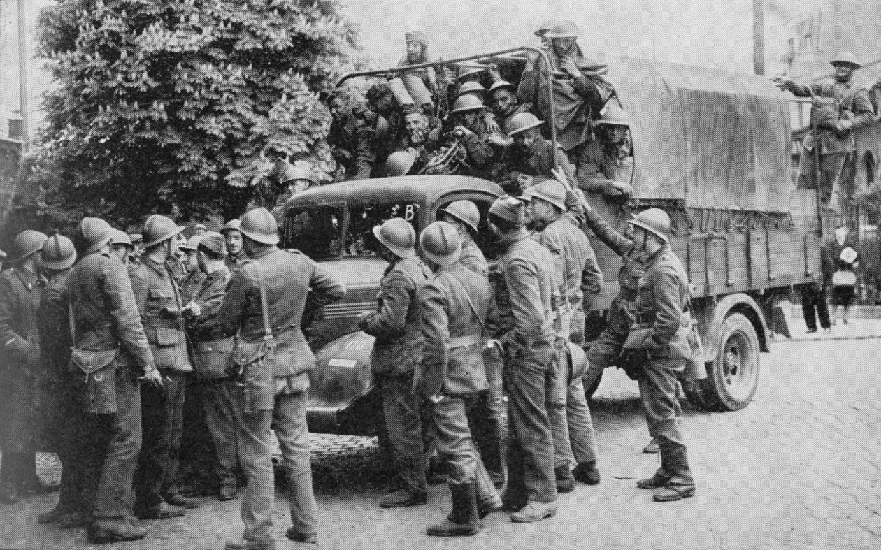 Geallieerden Gaan België Helpen, 1940 door Unbekannt