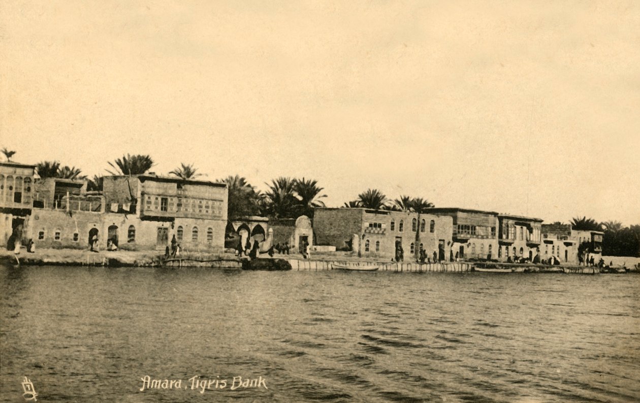 Amara, Tigris-oever, ca. 1918-ca. 1939 door Unbekannt