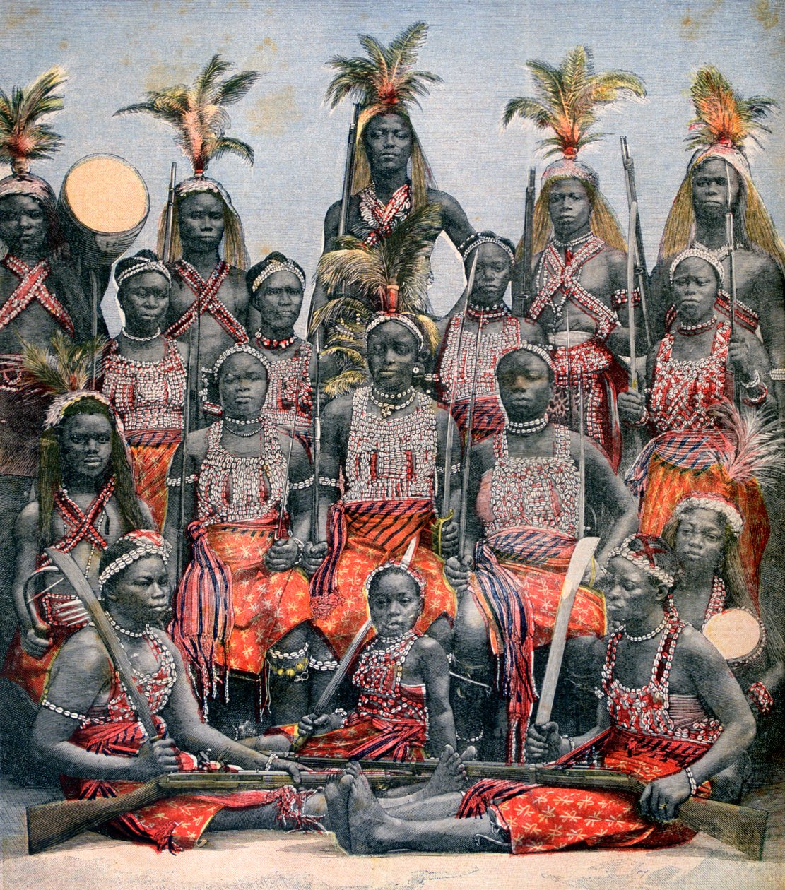 Amazone krijgers, 1891 door Unbekannt