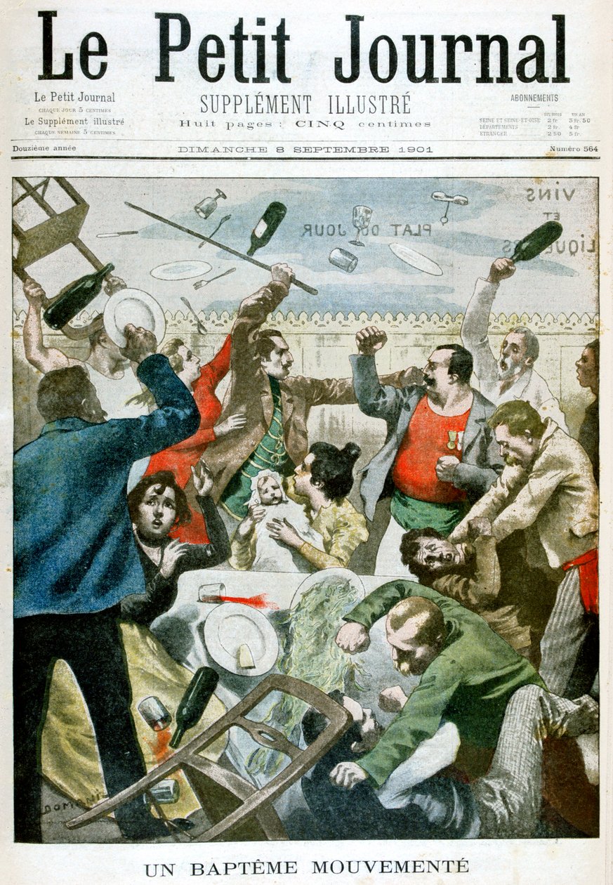 Een bewogen doop, 1901 door Unbekannt