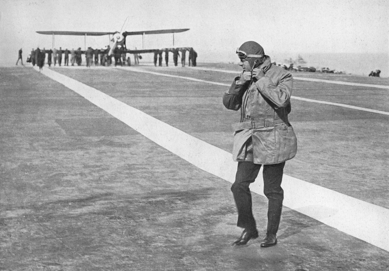 Een historische gelegenheid: koning Edward verwijdert zijn vliegerhelm, 1936 door Unbekannt
