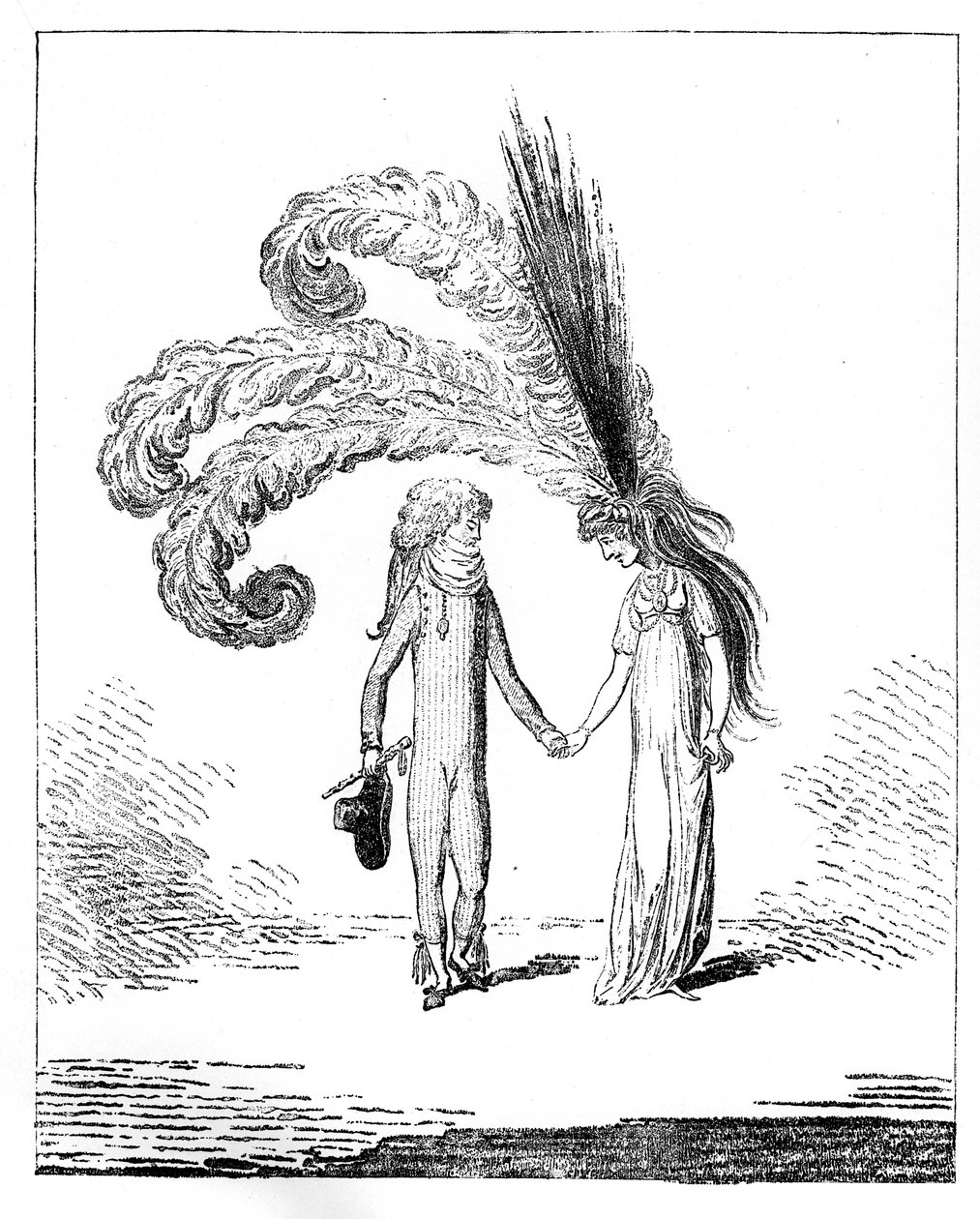 En vang de levende manieren zoals ze opkomen, 1794 door Unbekannt