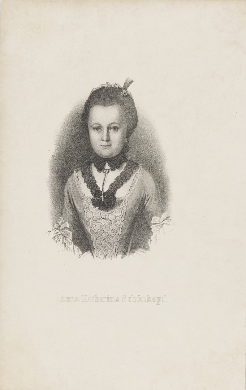 Anna Katharina Käthchen Schönkopf 1746-1810 door Unbekannt