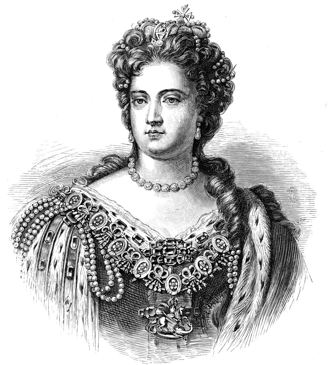 Anne 1665-1714, Koningin van Groot-Brittannië en Ierland vanaf 1702 door Unbekannt