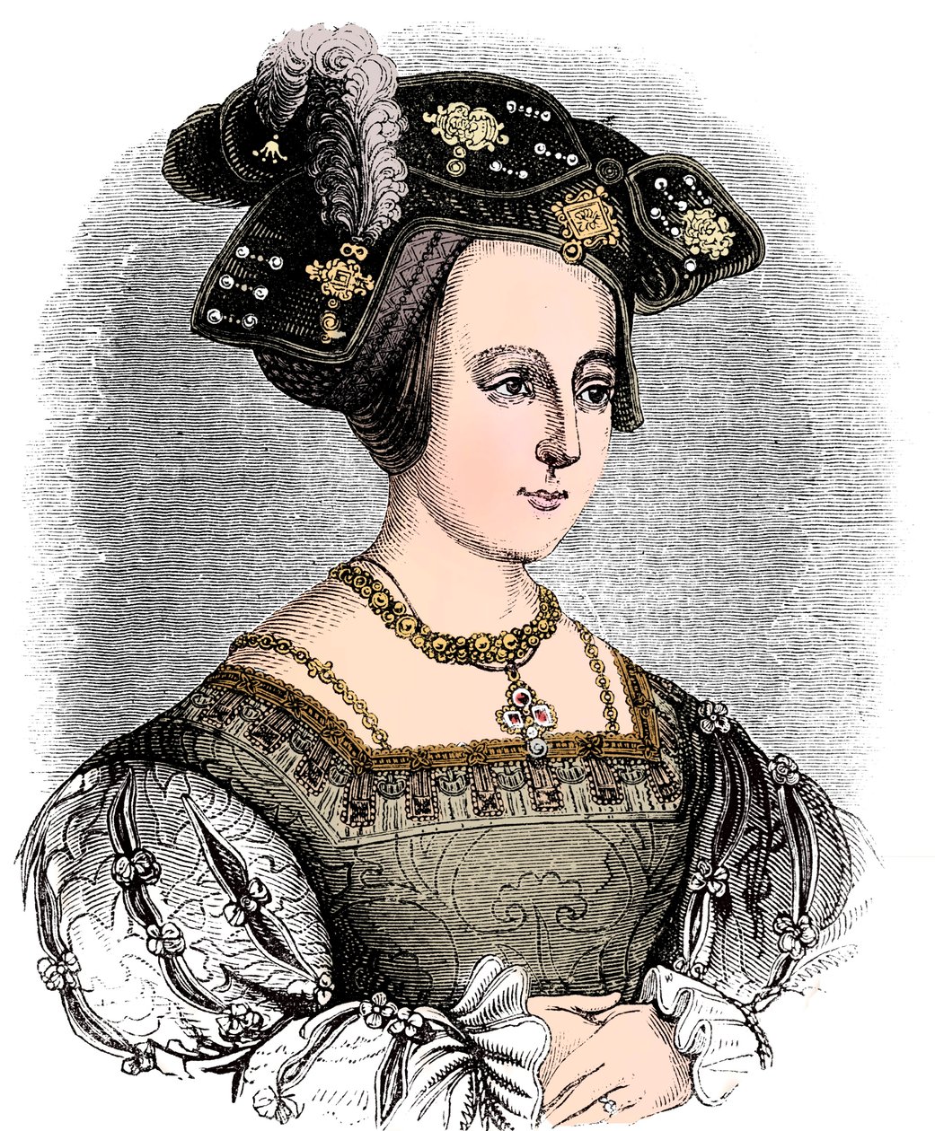 Anne Boleyn, tweede vrouw van Hendrik VIII van Engeland, c1880 door Unbekannt
