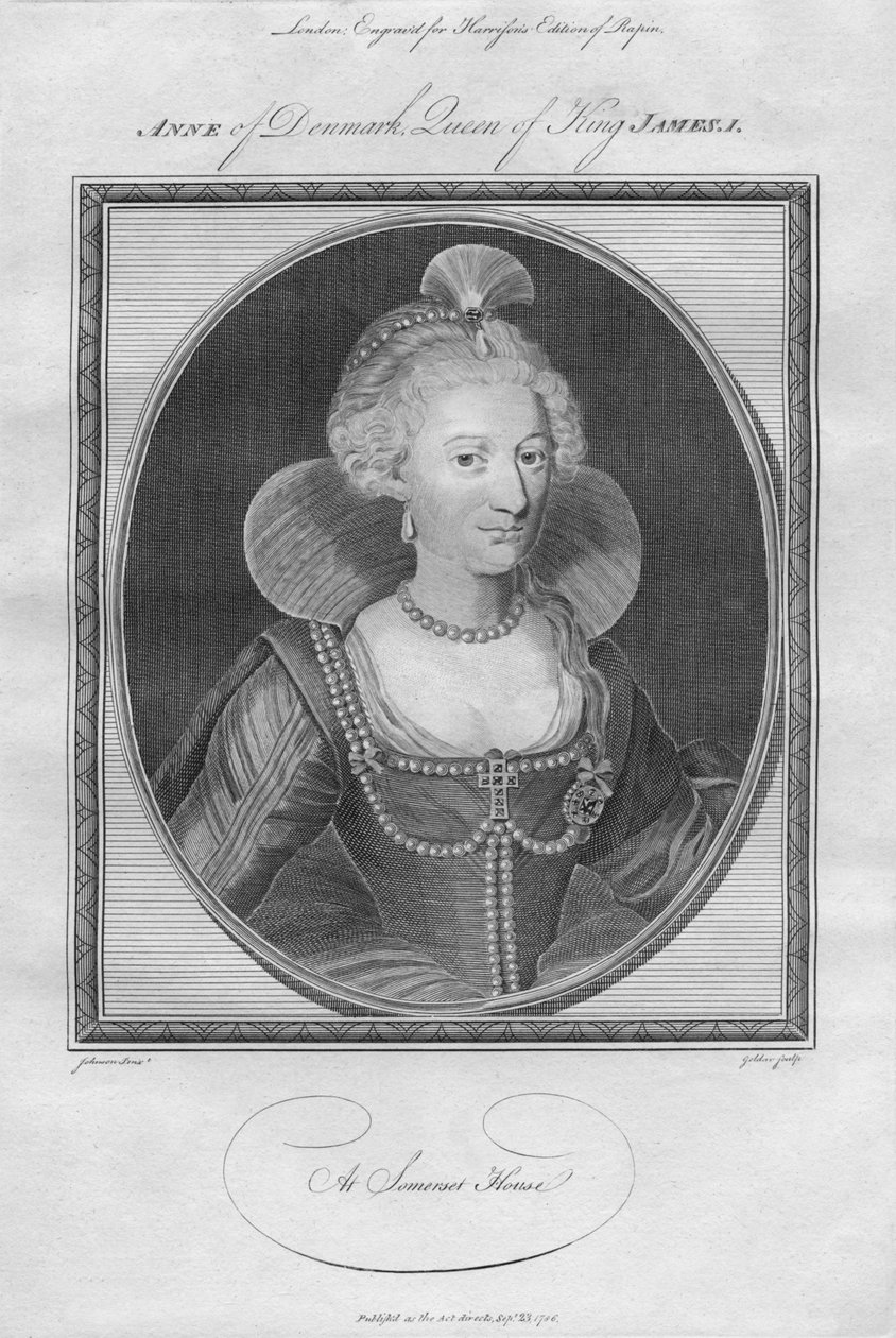 Anna van Denemarken, koningin van koning James I, 1786 door Unbekannt