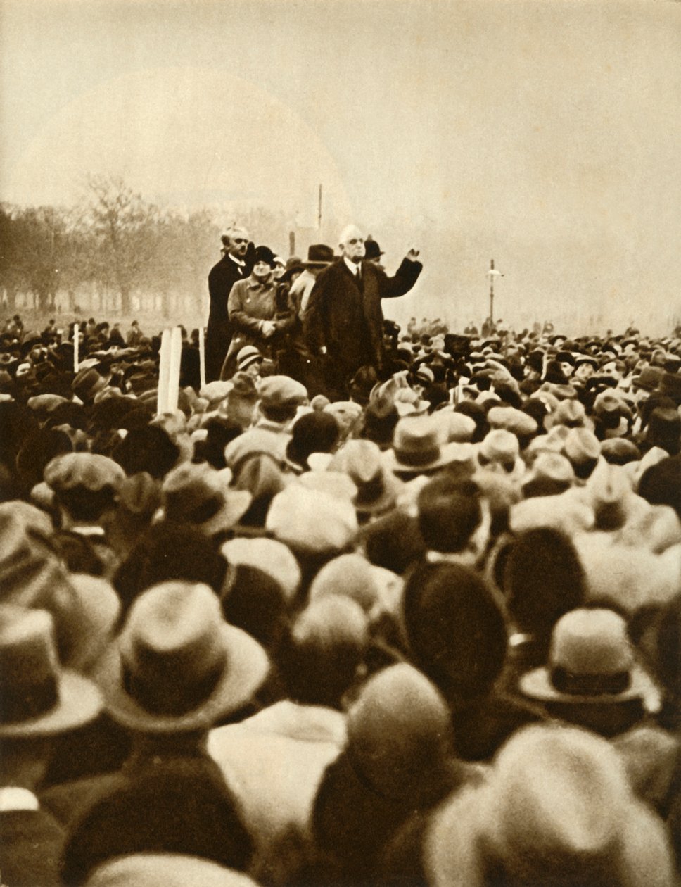 Anti-regeringsdemonstratie, Hyde Park, Londen, 6 februari 1933, 1935 door Unbekannt