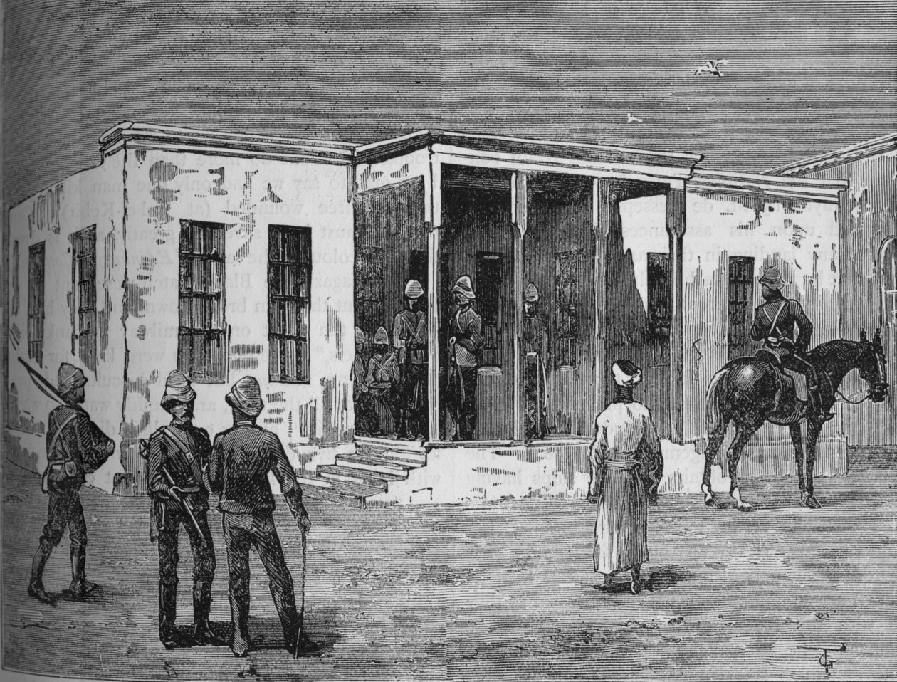 Arabis-gevangenis in de Abbassieh-kazerne door Unbekannt