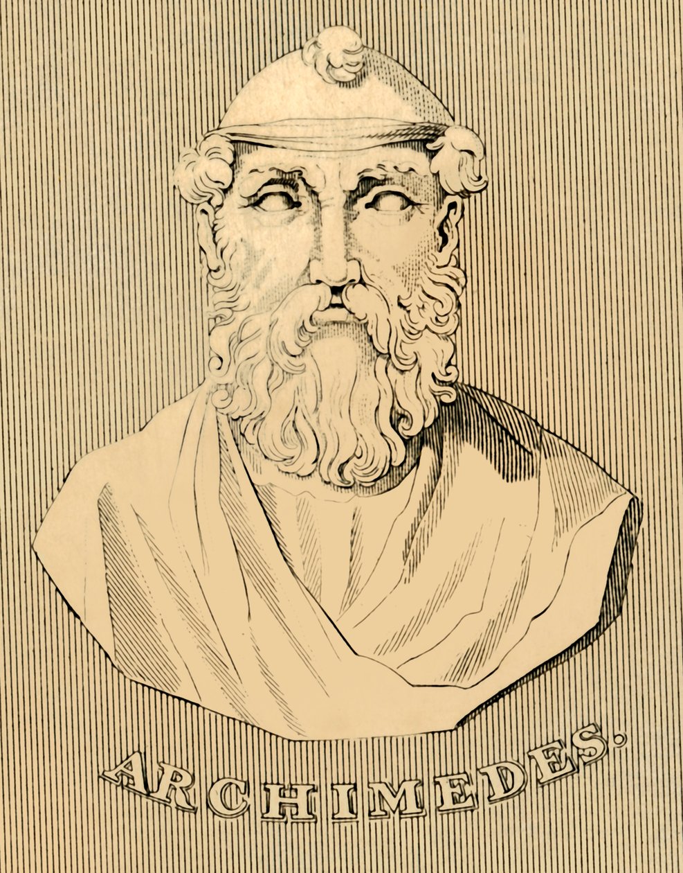 Archimedes, c287-212 v.Chr., 1830 door Unbekannt