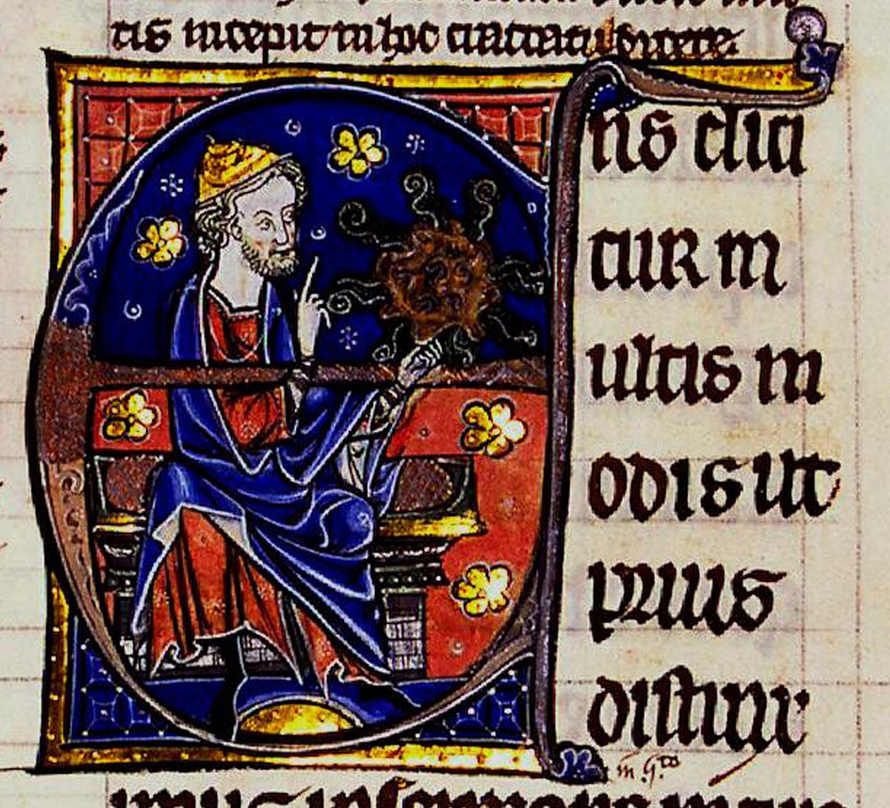 Aristoteles. Uit: Commentarium magnum Averrois in Aristotelis De Anima libros door Unbekannt