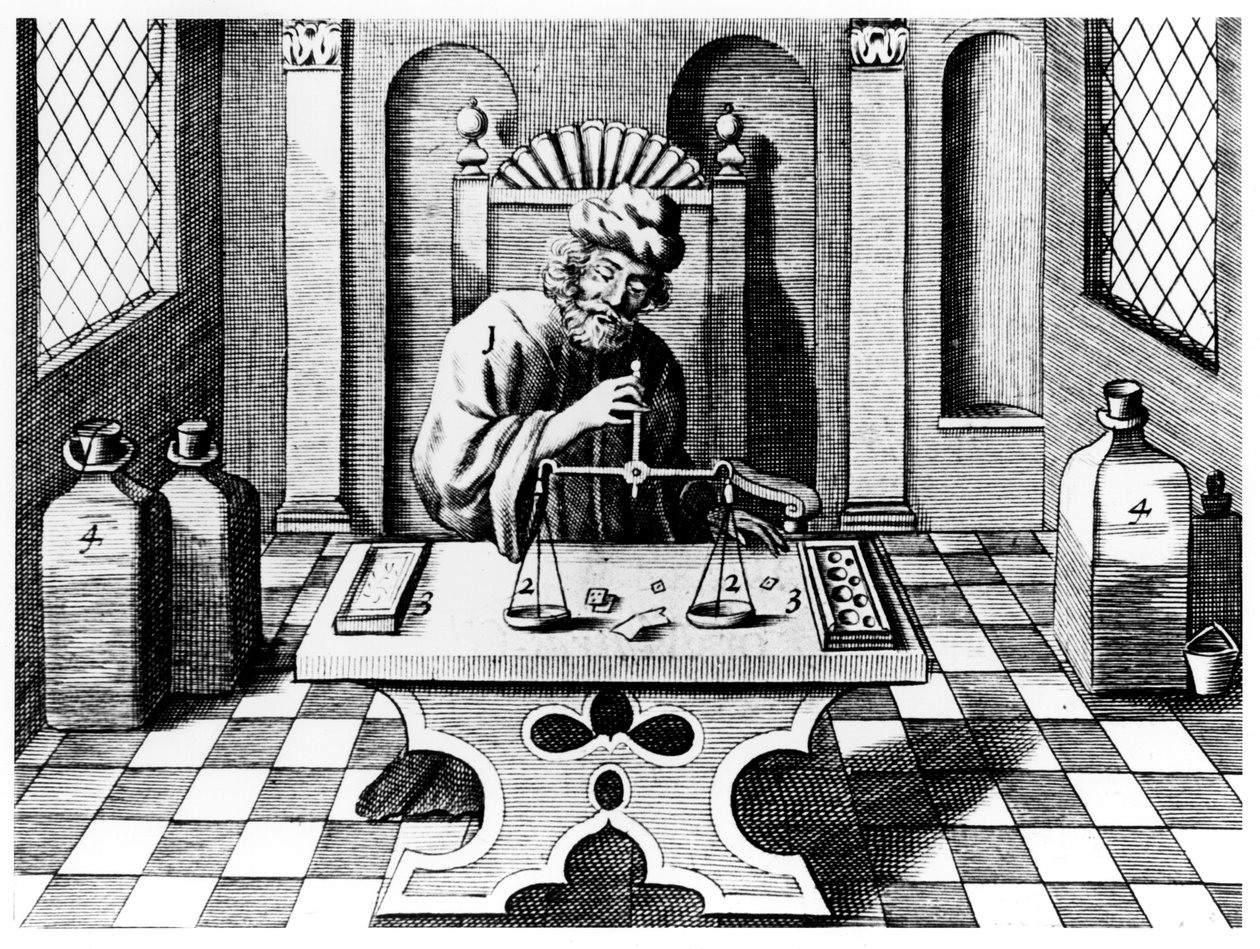 Assayer test monsters van goud en zilver, 1683 door Unbekannt