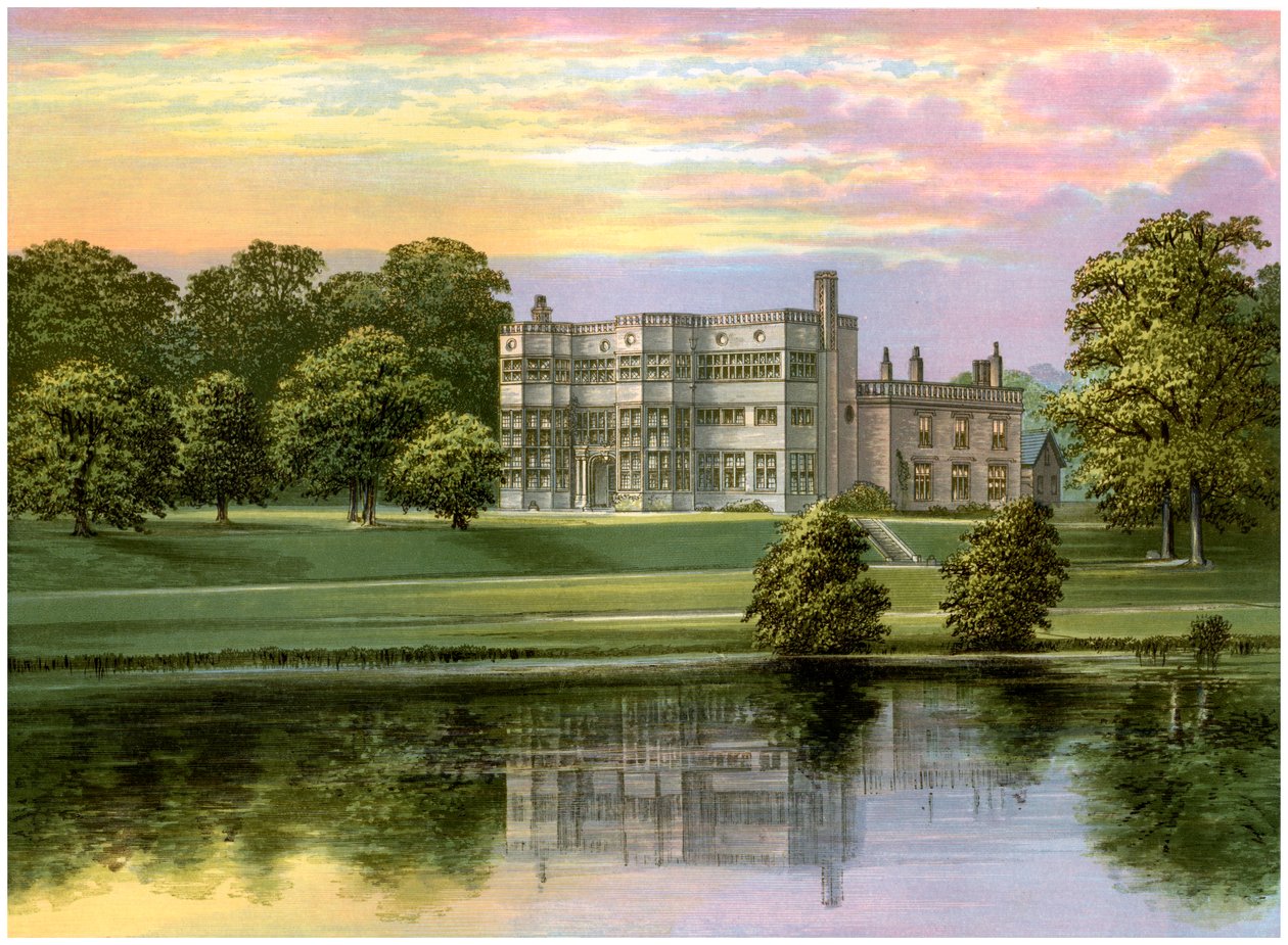 Astley Hall, Lancashire, huis van Baronet de Hoghton, ca. 1880 door Unbekannt