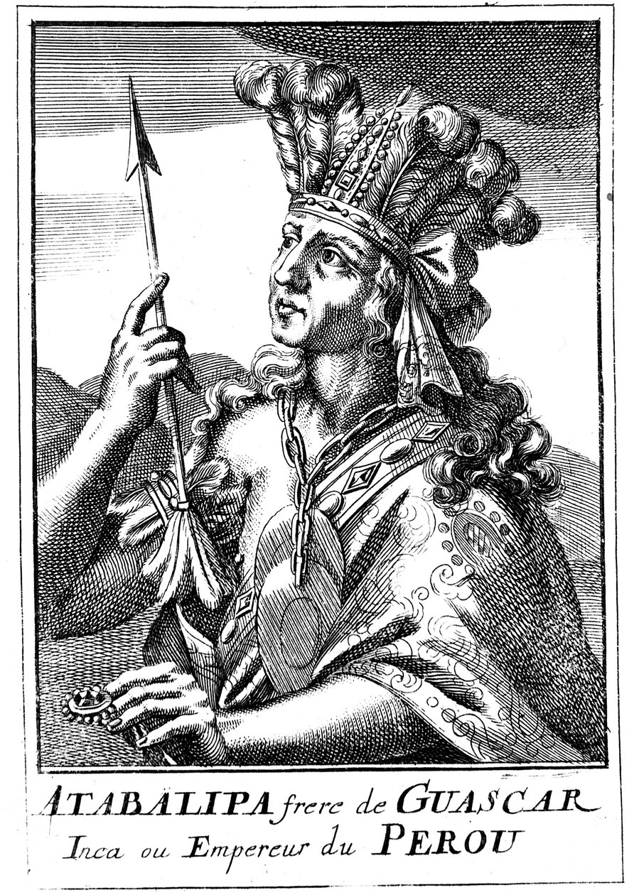 Atahualpa d1553, laatste Inca-keizer van Peru, 1686 door Unbekannt