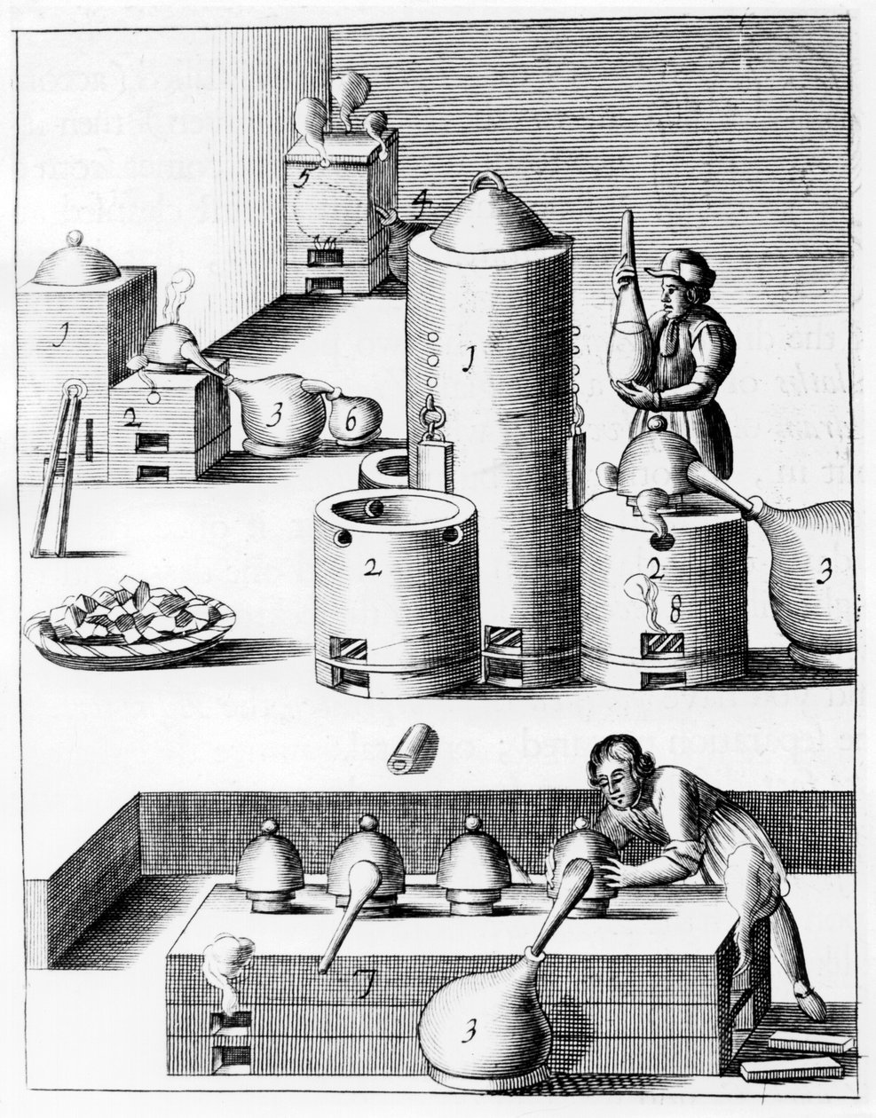 Athanor of Langzame Harry, een zelfvoedende oven die een constante temperatuur handhaaft, 1683 door Unbekannt