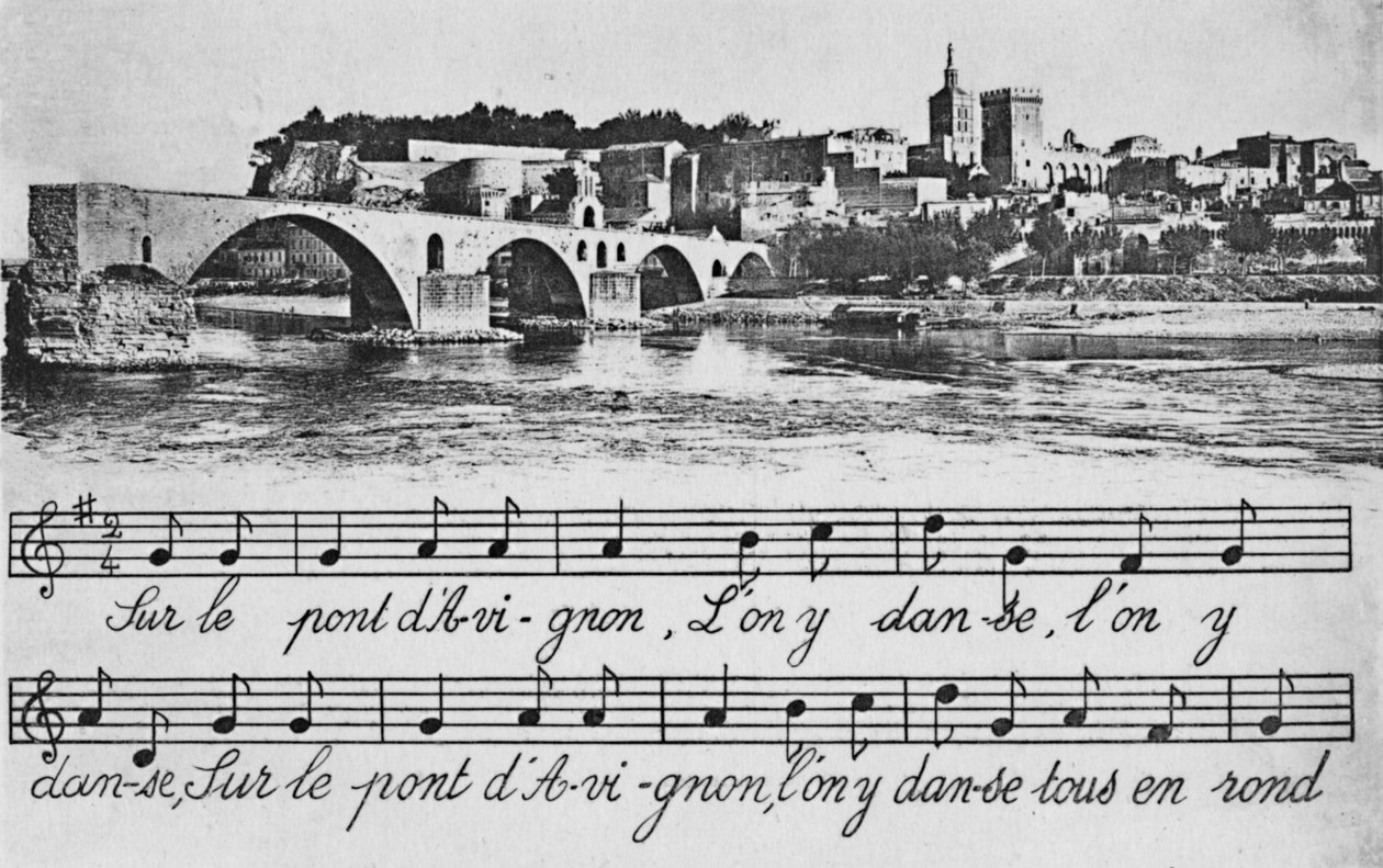 Avignon - St-Benezet Brug, c1925 door Unbekannt