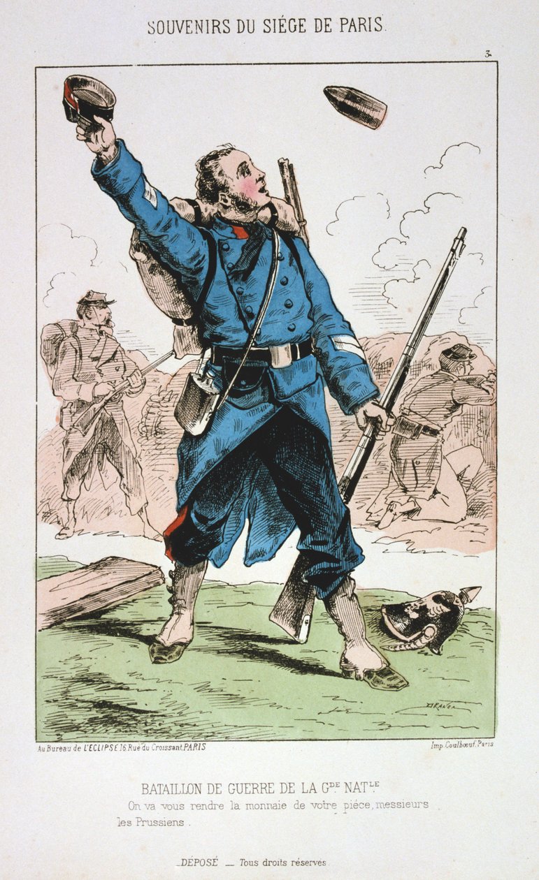 Bataillon de Guerre de la Garde Nationale, Beleg van Parijs, 1870-1871 door Unbekannt