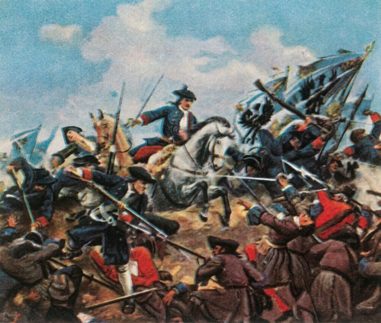 Slag bij Turijn, 1706, 1936 door Unbekannt