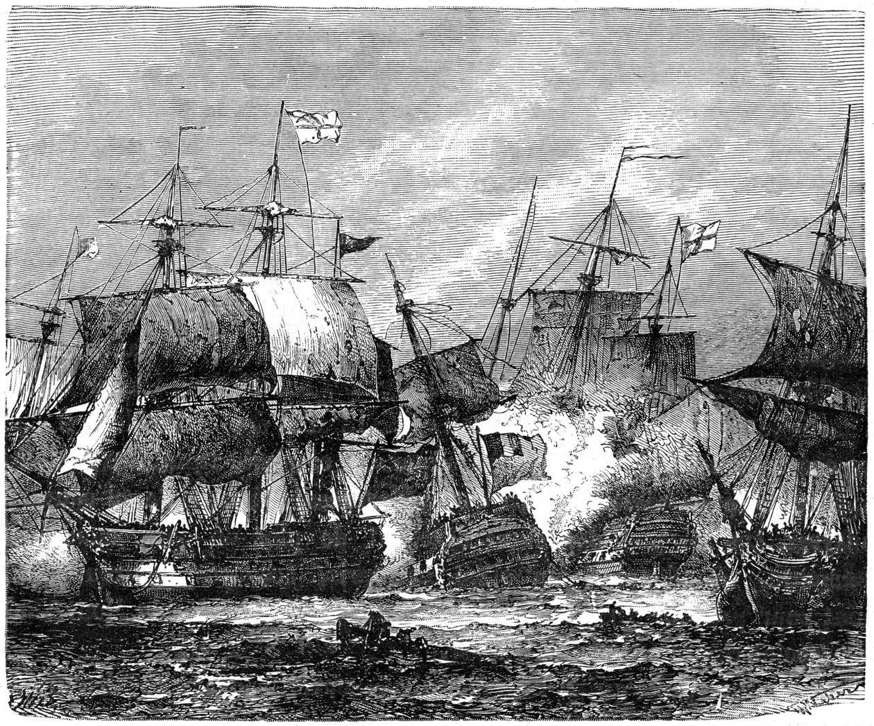 Slag bij Abukir Bay, 1 augustus 1798, 1898 door Unbekannt