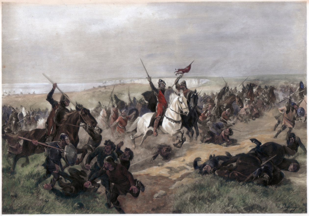 Slag bij Hastings, 14 oktober 1066 door Unbekannt