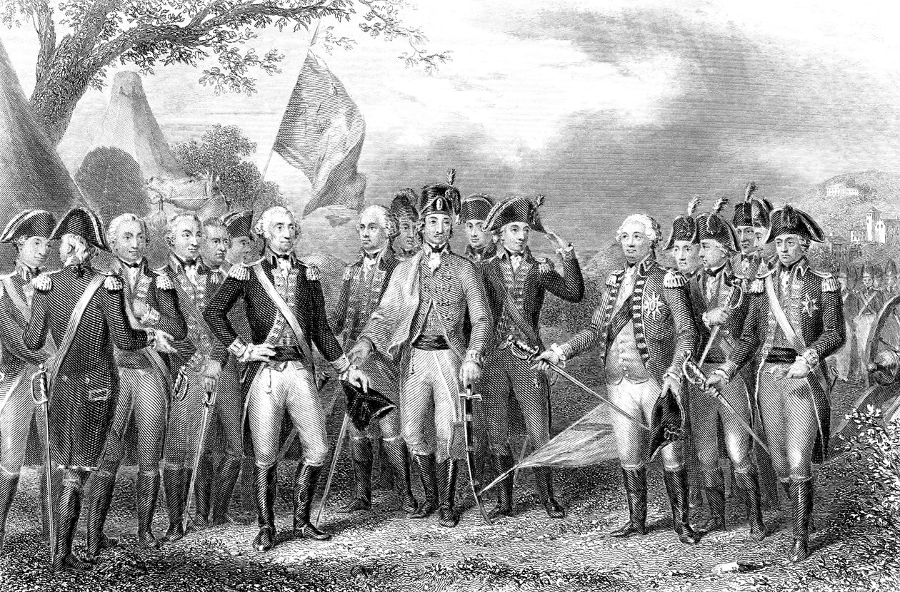 Slag bij Yorktown, Virginia, Amerikaanse Onafhankelijkheidsoorlog, 1781 door Unbekannt