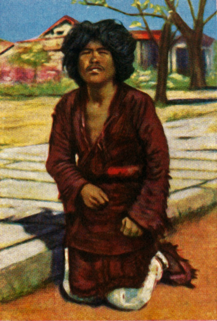 Bedelaar, centraal China, ca. 1928 door Unbekannt