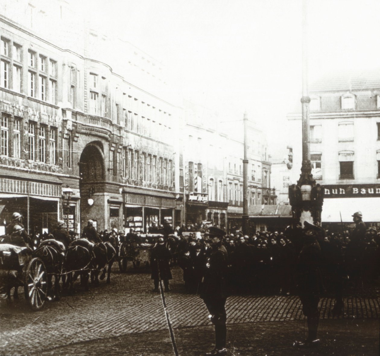Belgische troepen, Aken, Duitsland, c1914-c1918 door Unbekannt