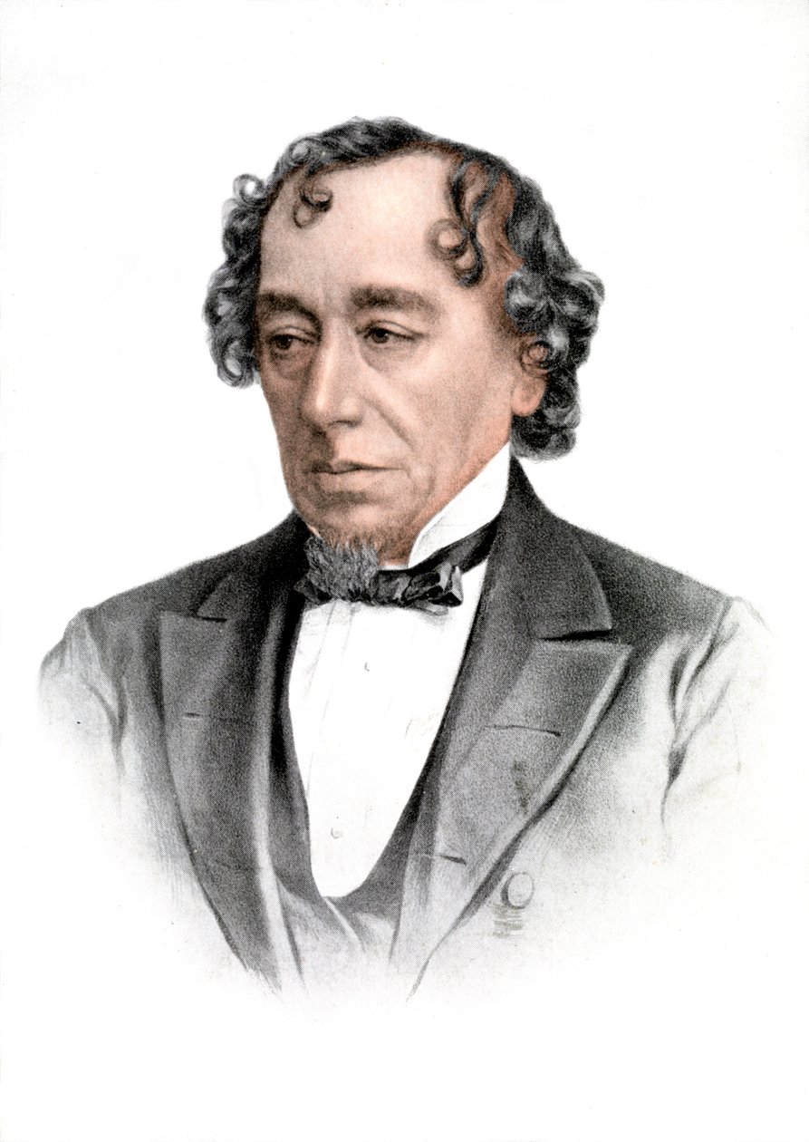 Benjamin Disraeli, 19e-eeuwse Engelse staatsman en literaire figuur, 1905 door Unbekannt