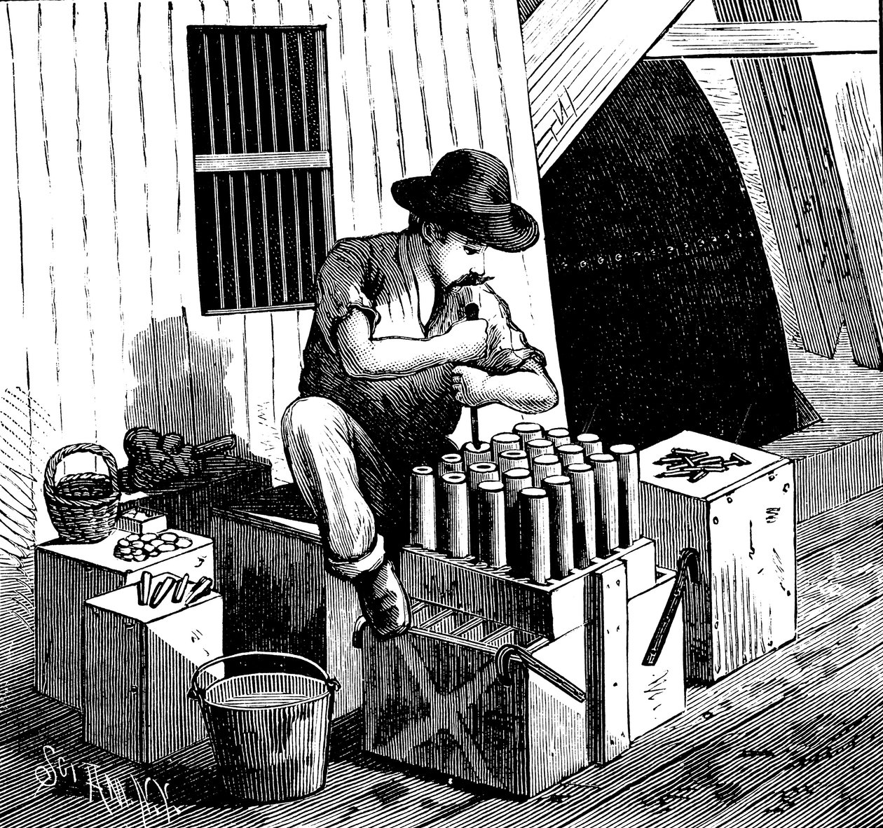 Opblazen van Flood Rock, 1885 door Unbekannt