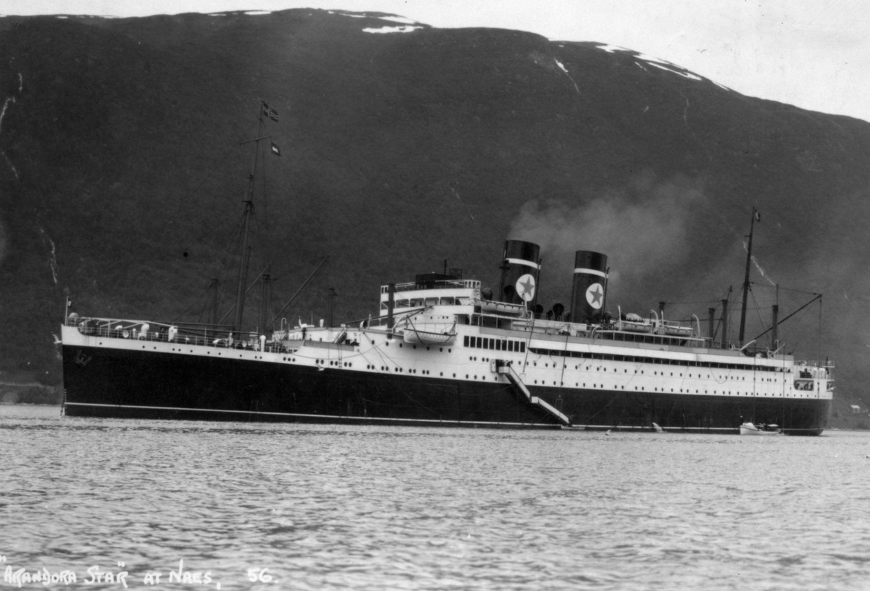 Blue Star Line cruiseschip SS Arandora Star, Noorwegen, c1927-c1939 door Unbekannt