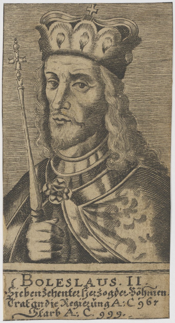 Boleslaus II de Vrome, Hertog van Bohemen door Unbekannt