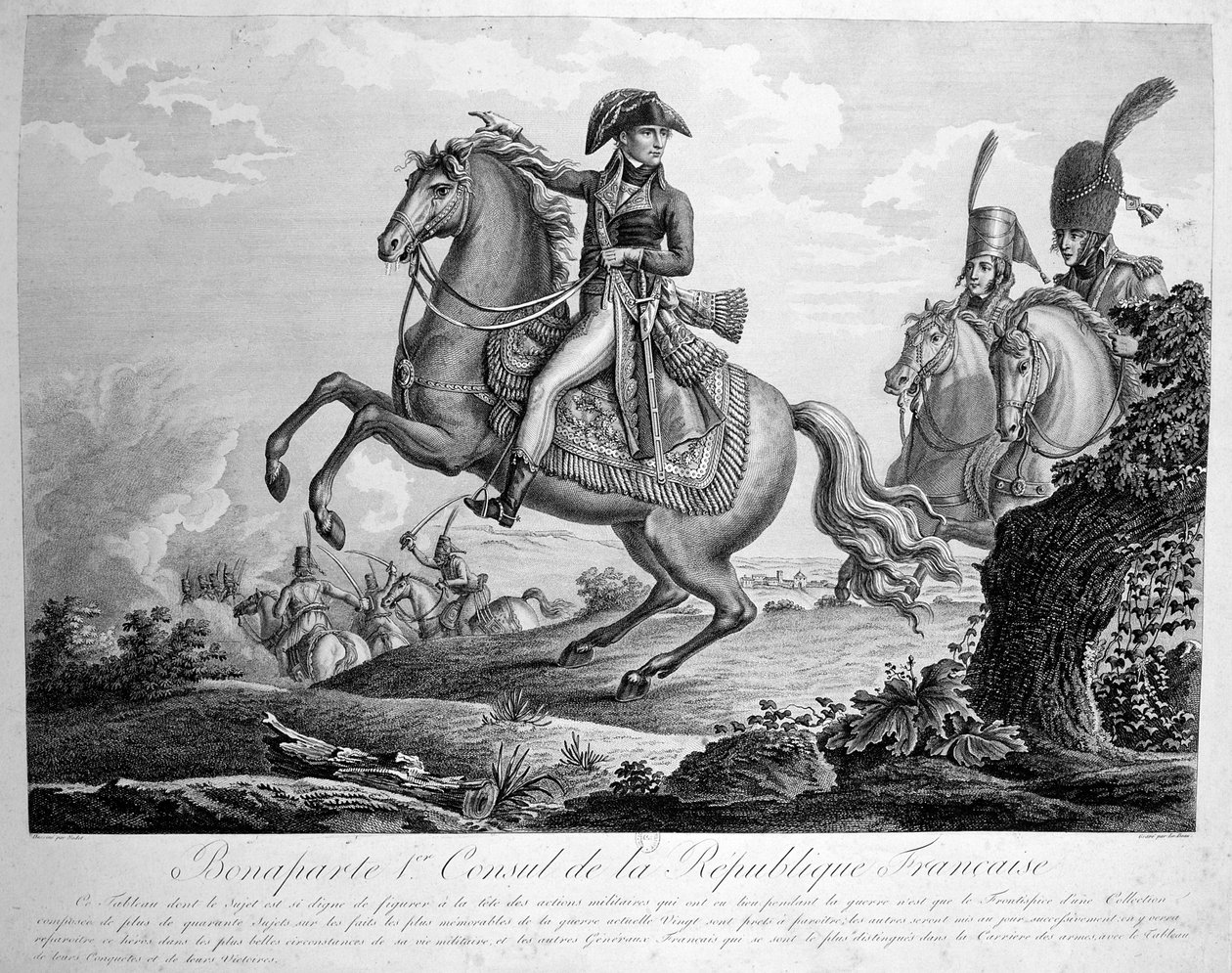 Bonaparte 1e Consul van de Franse Republiek, 19e eeuw door Unbekannt