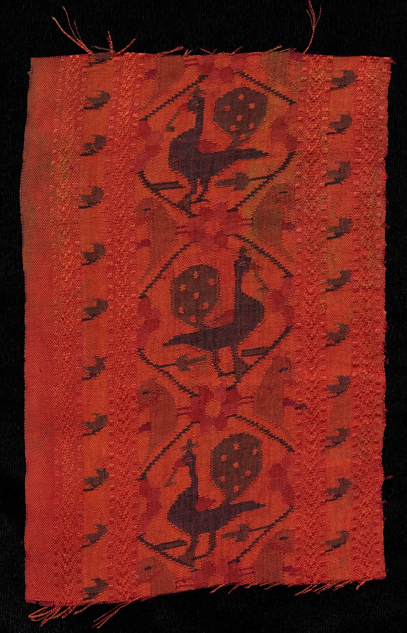 Rand met pauwontwerp, 1600s door Unbekannt