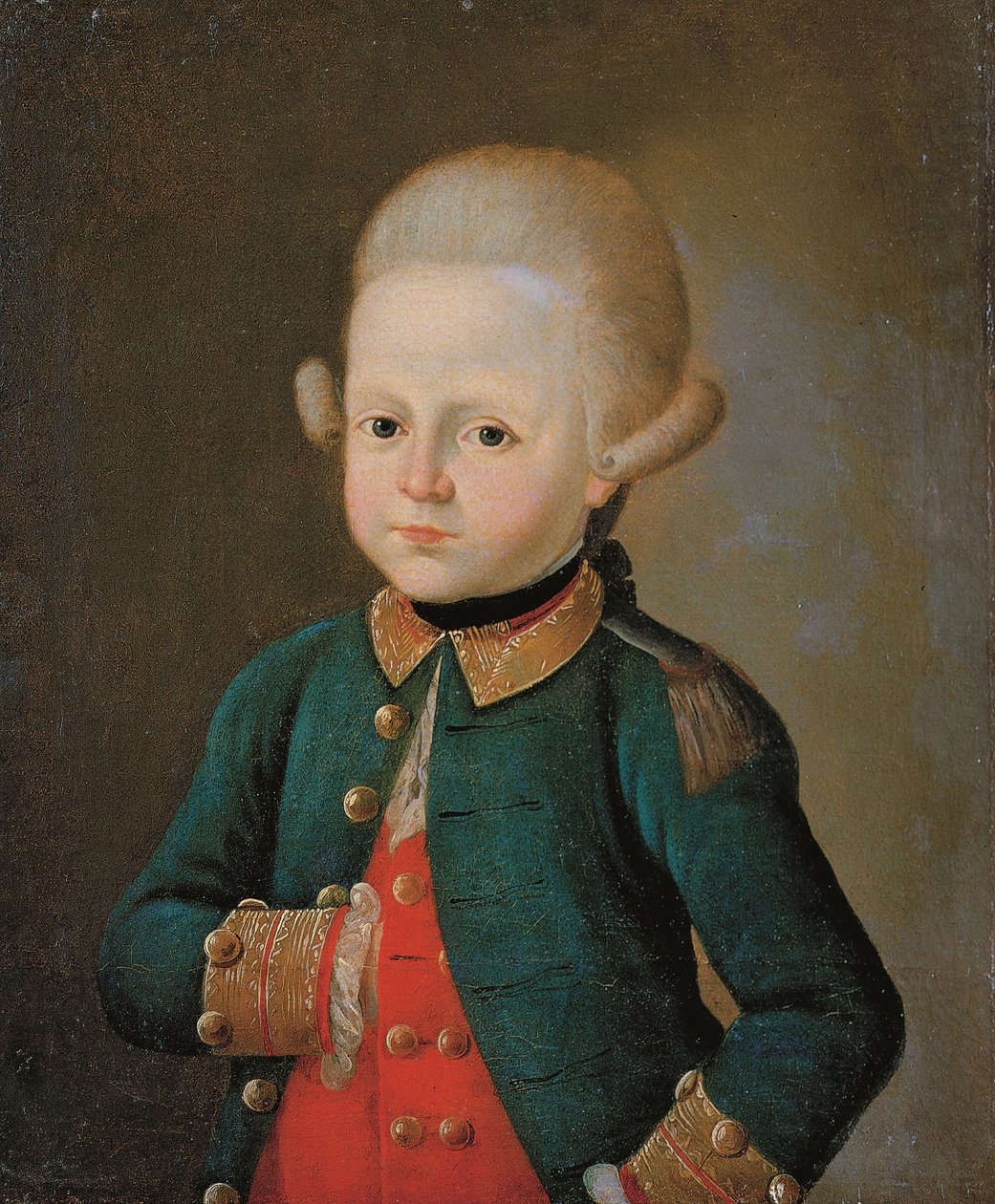 Jonge Korporaal van het Preobrazhensky Regiment, Eind 1760s door Unbekannt