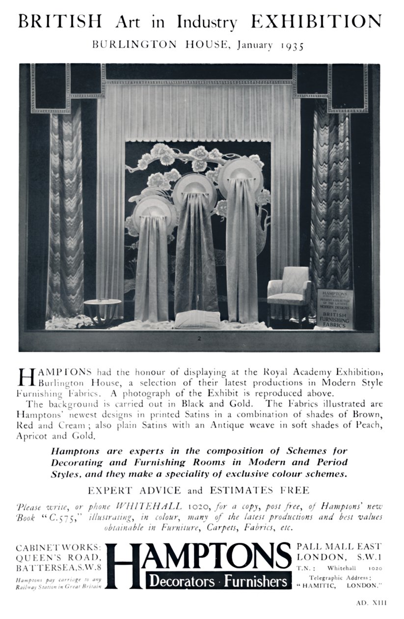 Britse Kunst in Industrie Tentoonstelling - Burlington House, januari 1935 door Unbekannt
