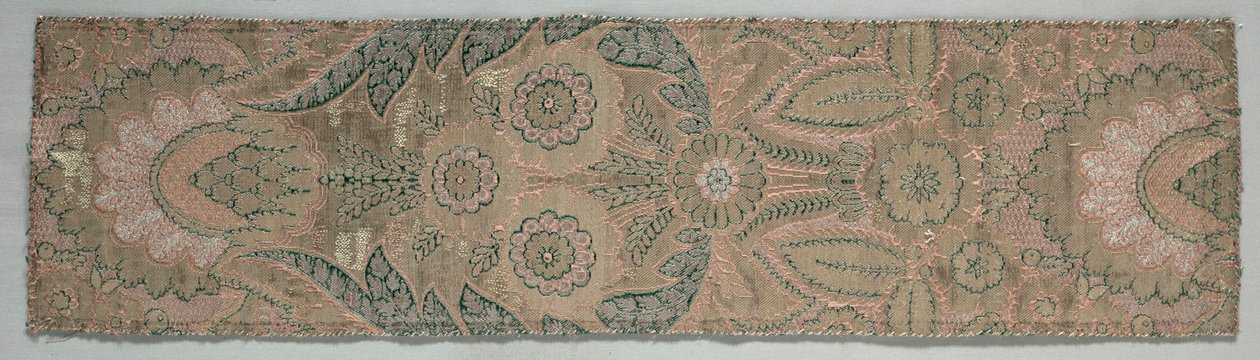 Brocade Textiel, ca. 1700 door Unbekannt