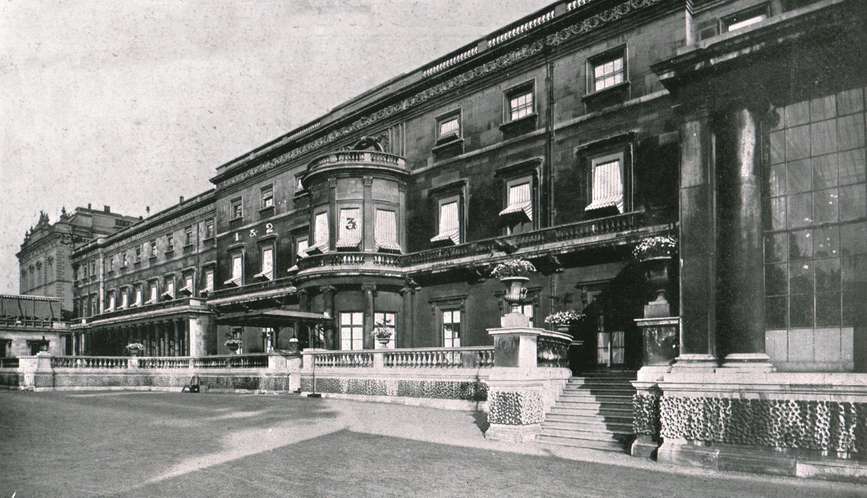 Buckingham Palace...de kamer waar de koning stierf, 1910 door Unbekannt
