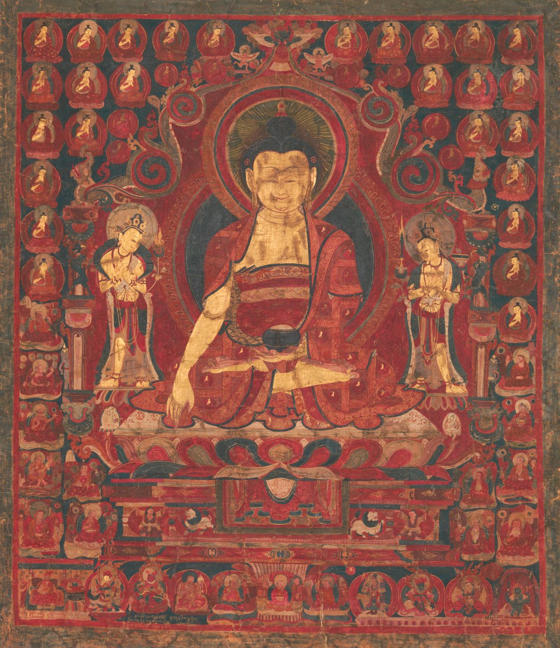 Boeddha Shakyamuni als Heer van de Munis, midden 17e eeuw door Unbekannt