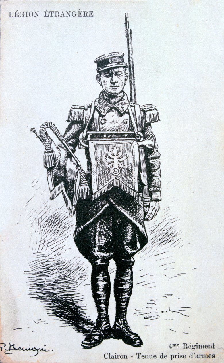 Trompetter, 4e Regiment van het Franse Vreemdelingenlegioen, 20e eeuw door Unbekannt