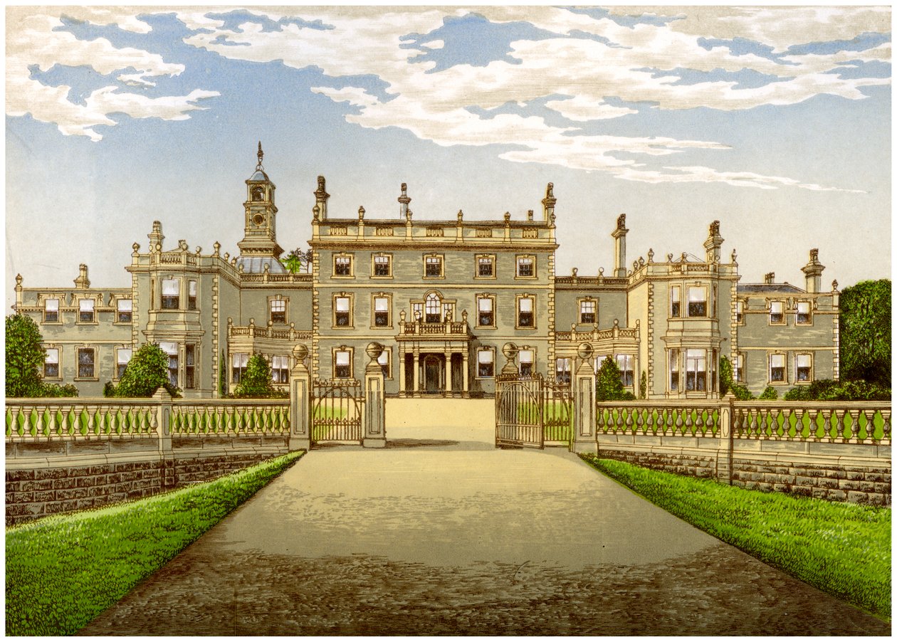 Bulwell Hall, Nottinghamshire, huis van de familie Cooper, ca. 1880 door Unbekannt
