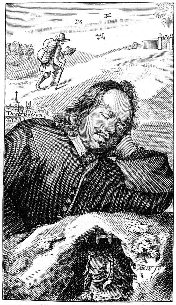 Bunyans Droom, 1680, 1893 door Unbekannt