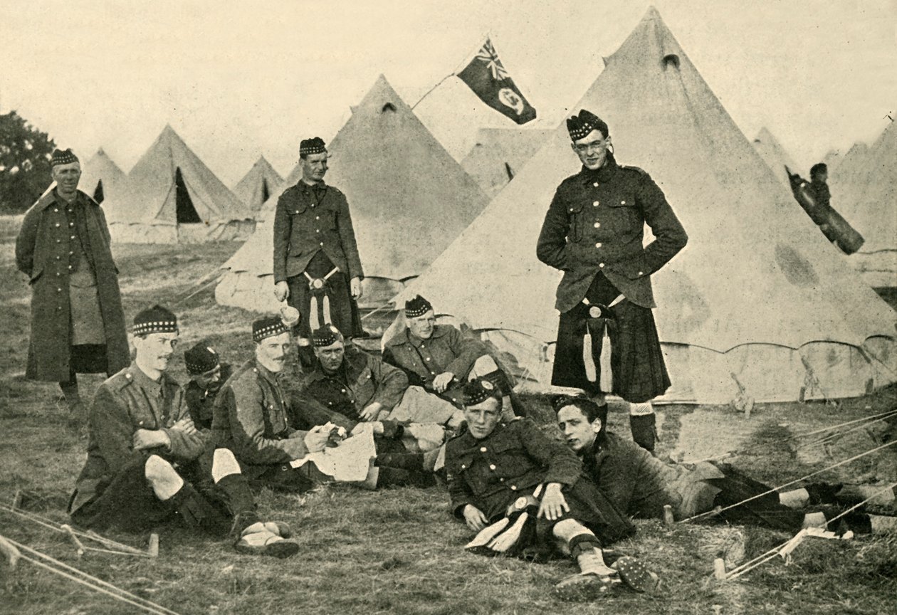 Canadese soldaten, Eerste Wereldoorlog, 1914, c1920 door Unbekannt