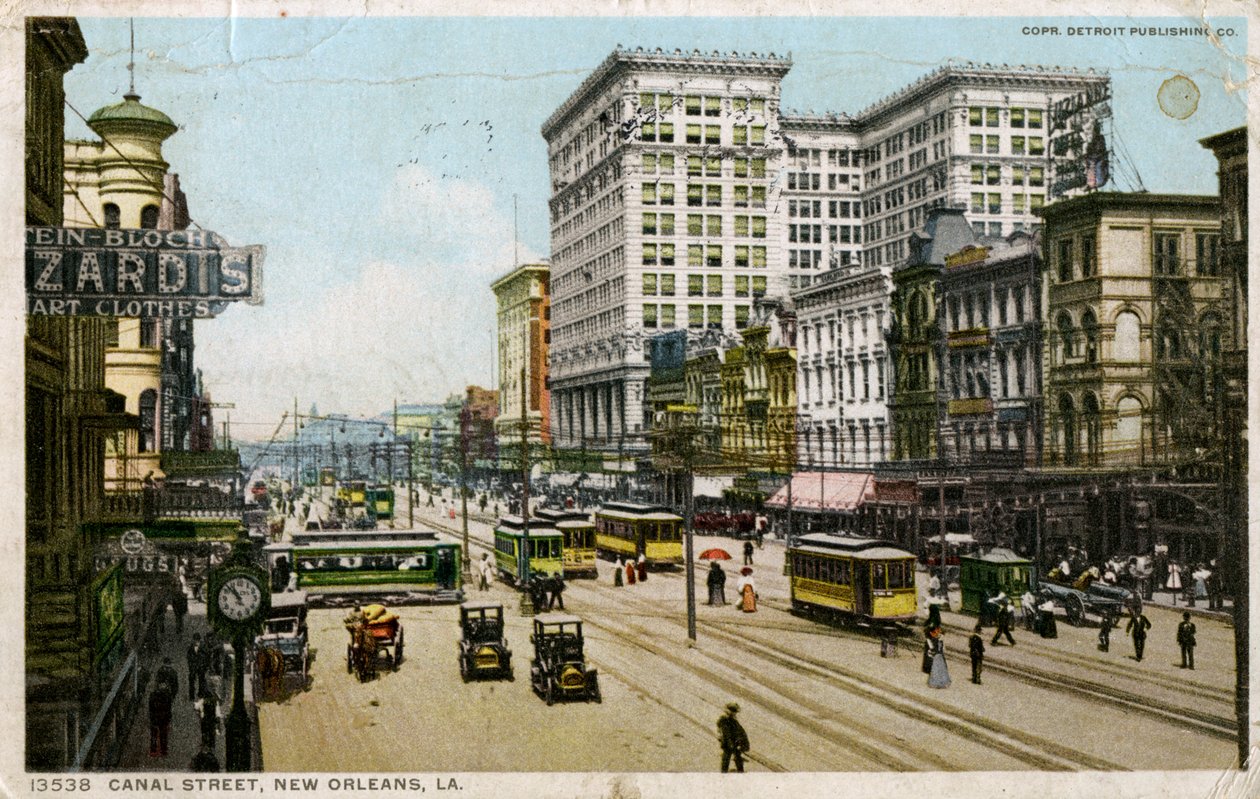 Canal Street, New Orleans, VS door Unbekannt